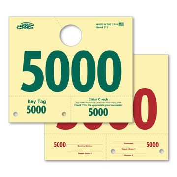 Service Dispatch Number/Hang Tag - RL-78 5000-5999